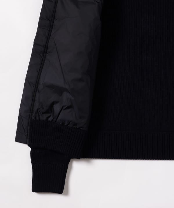 BEAMS F（ビームスF）MONCLER / MAGLIONE ニット×ナイロン ダウン 