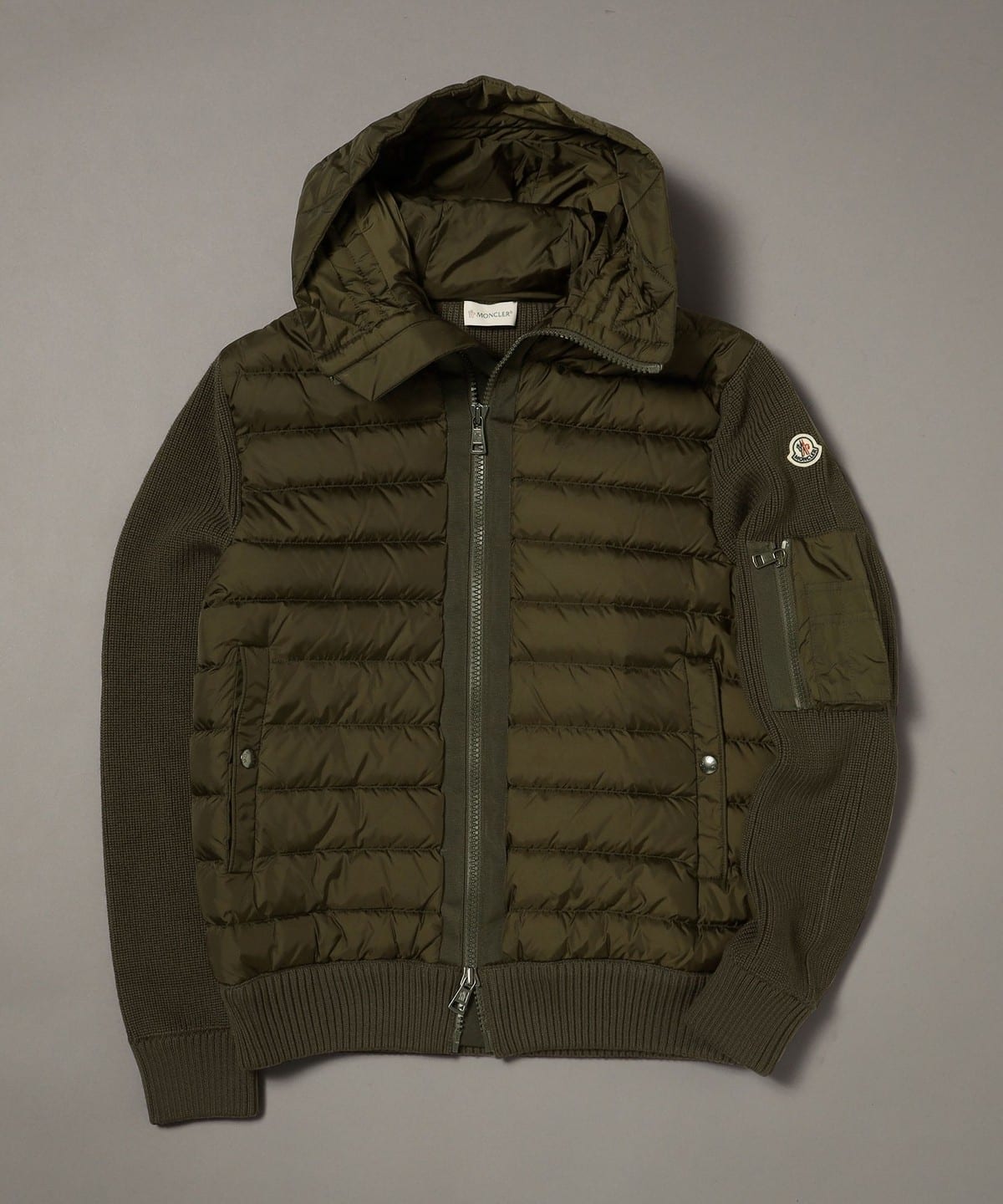 BEAMS F（ビームスF）MONCLER / MAGLIONE ニット×ナイロン