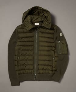 MONCLER / MAGLIONE ニット×ナイロン ダウンパーカ