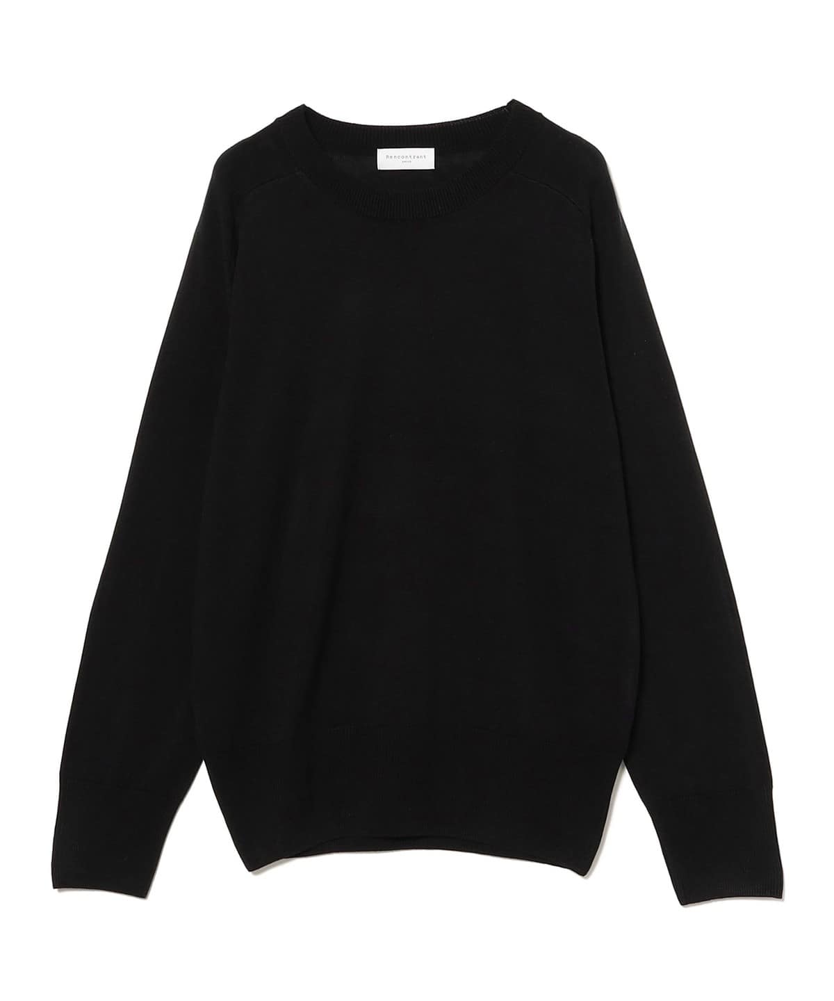 BEAMS F（ビームスF）【別注】RENCONTRANT / シルク クルーネック