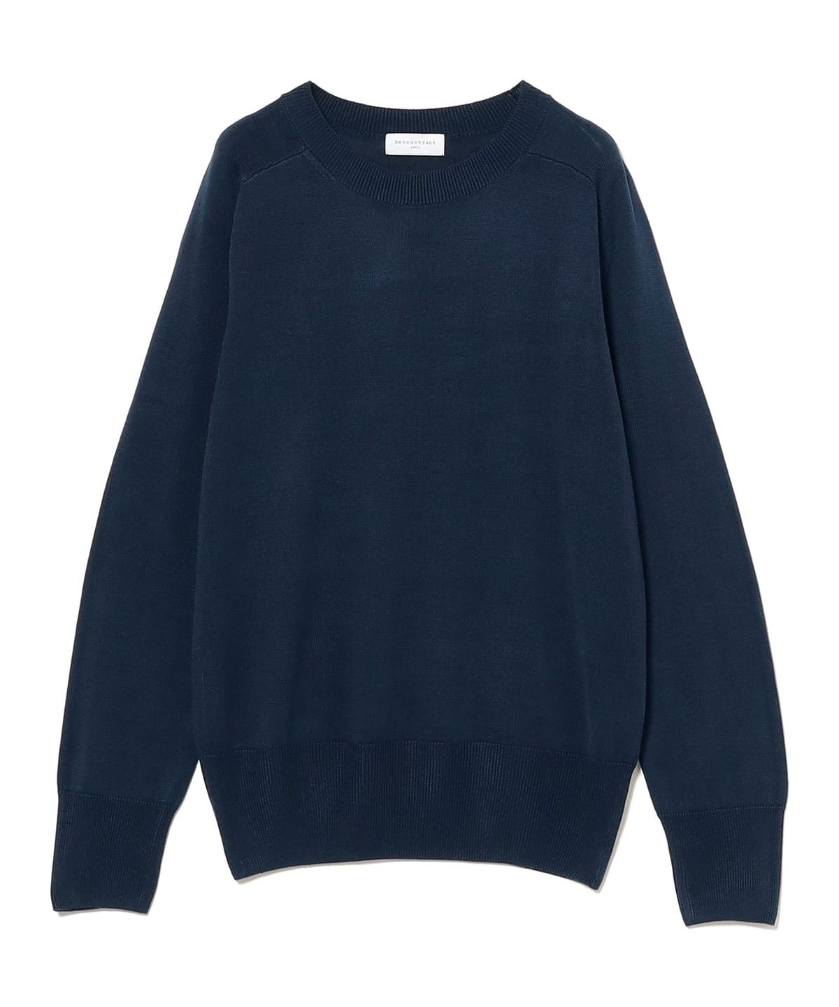 BEAMS F（ビームスF）【別注】RENCONTRANT / シルク クルーネック