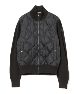 ▲【ショップ限定商品】MONCLER / ニット切り替えミリタリーキルトブルゾン