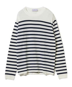 ▲JOHN SMEDLEY / A4011 ボーダー クルーネック◎