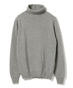 ▲BEAMS F / 7ゲージ ウール タートルネックニット