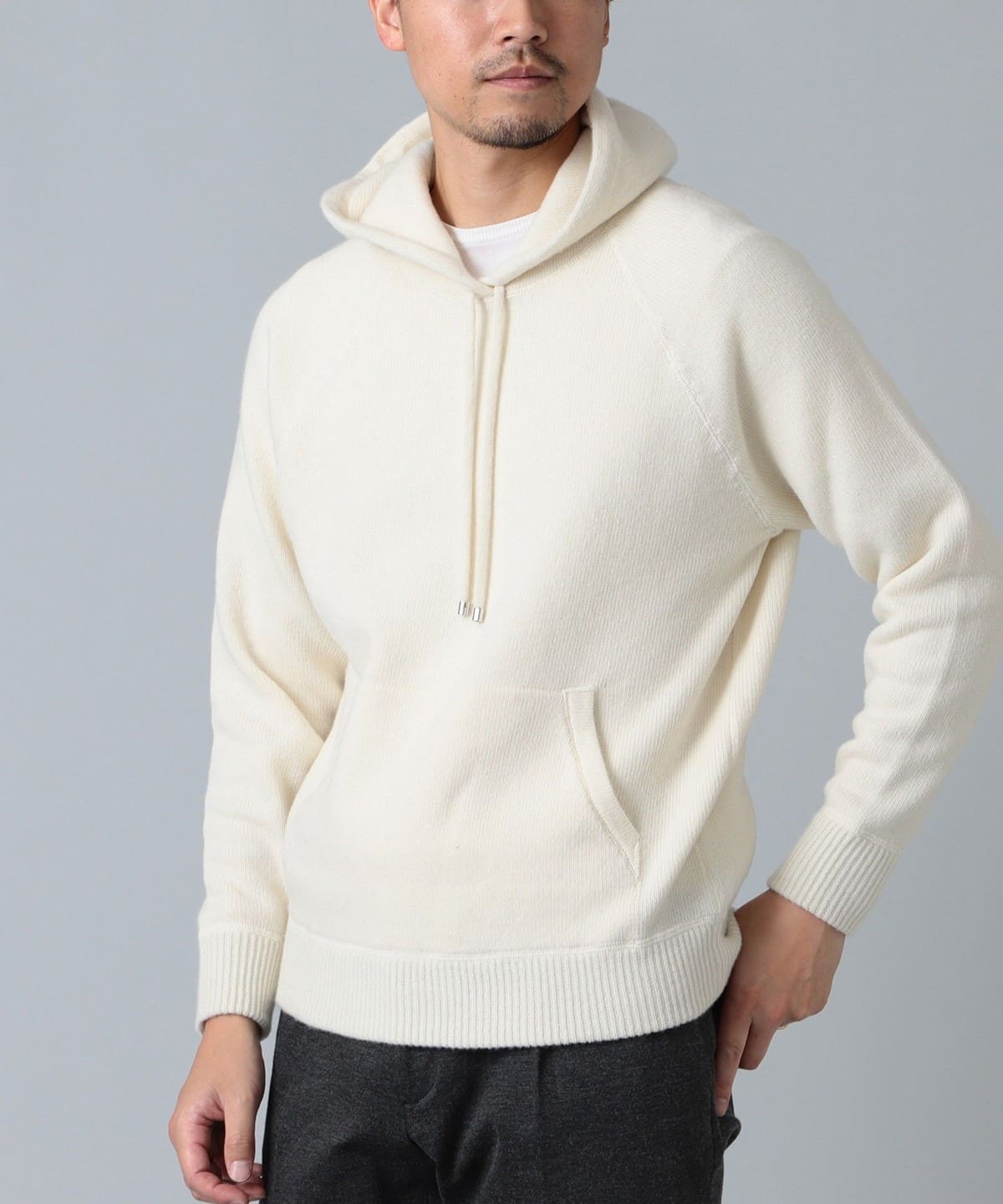 BEAMS F（ビームスF）BAFY × BEAMS F / 別注 ウール ニットパーカ ...