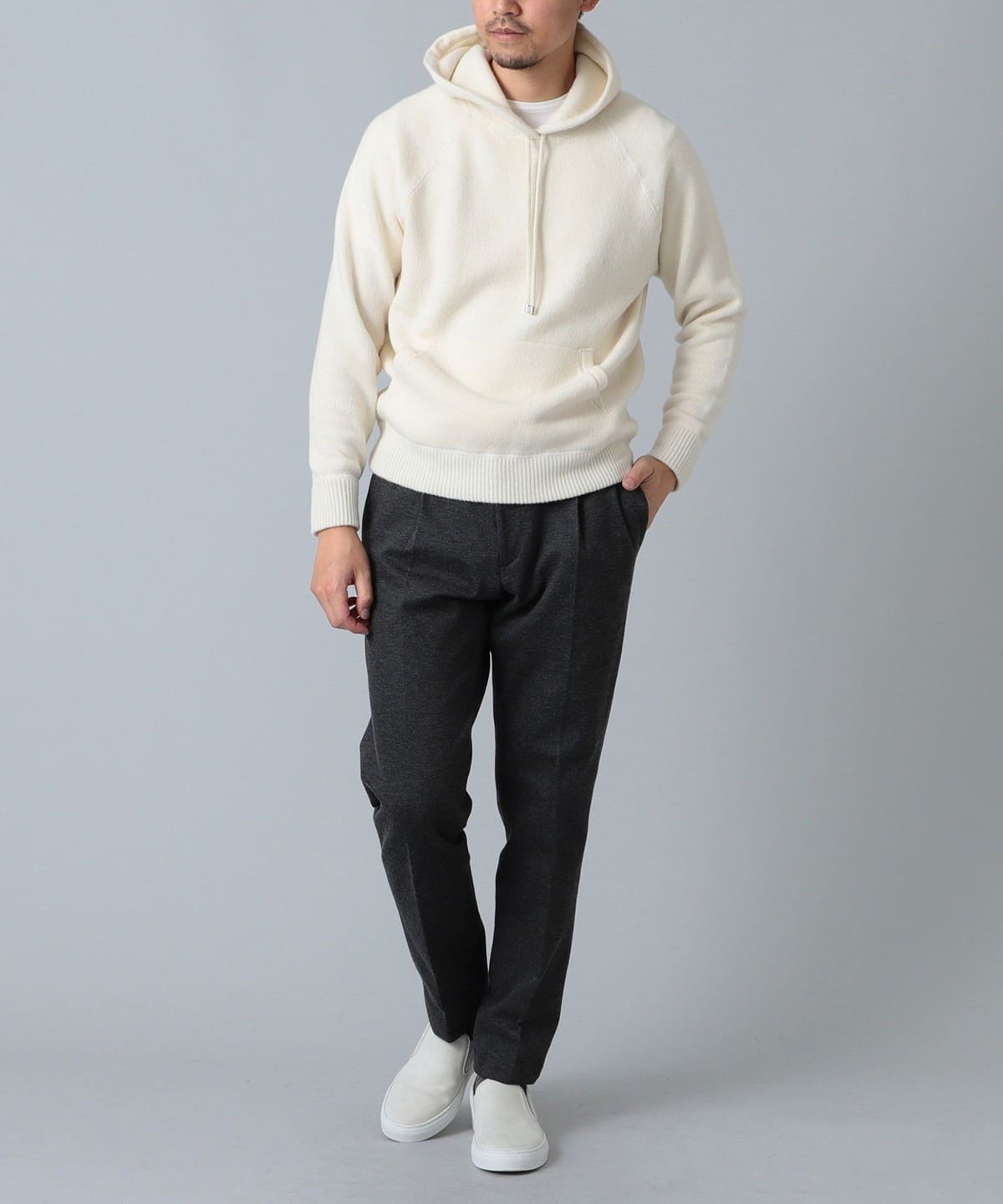 BEAMS F（ビームスF）BAFY × BEAMS F / 別注 ウール ニットパーカ