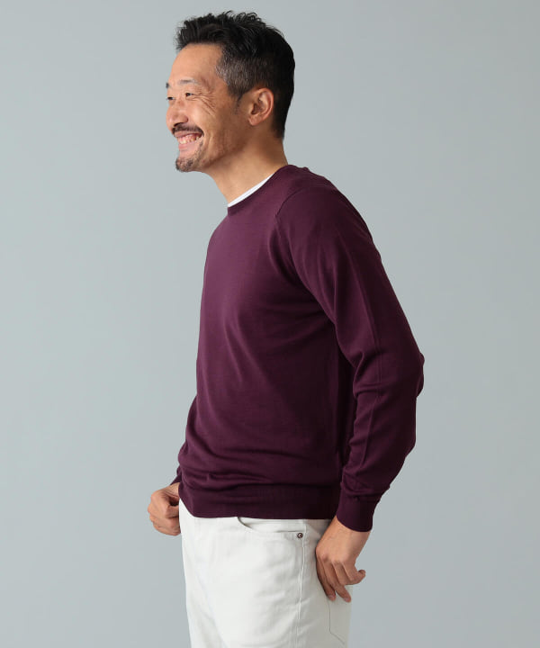 BEAMS F（ビームスF）JOHN SMEDLEY / KERSHAW 30ゲージ クルーネック