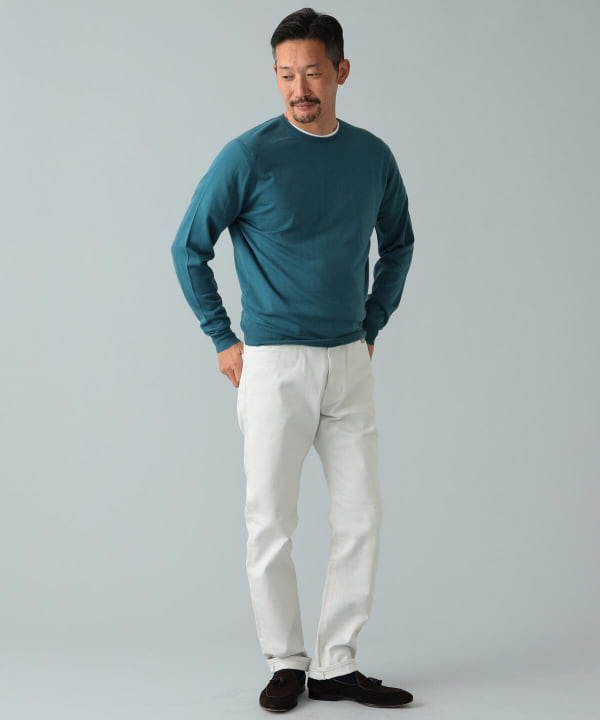 BEAMS F（ビームスF）JOHN SMEDLEY / KERSHAW 30ゲージ クルーネック