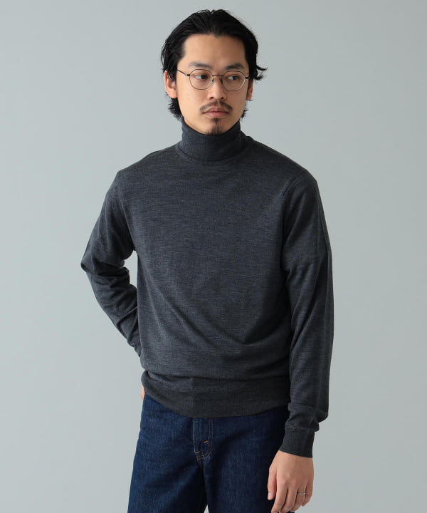 JOHN SMEDLEY ジョンスメドレー タートルネックニット BEAMS F