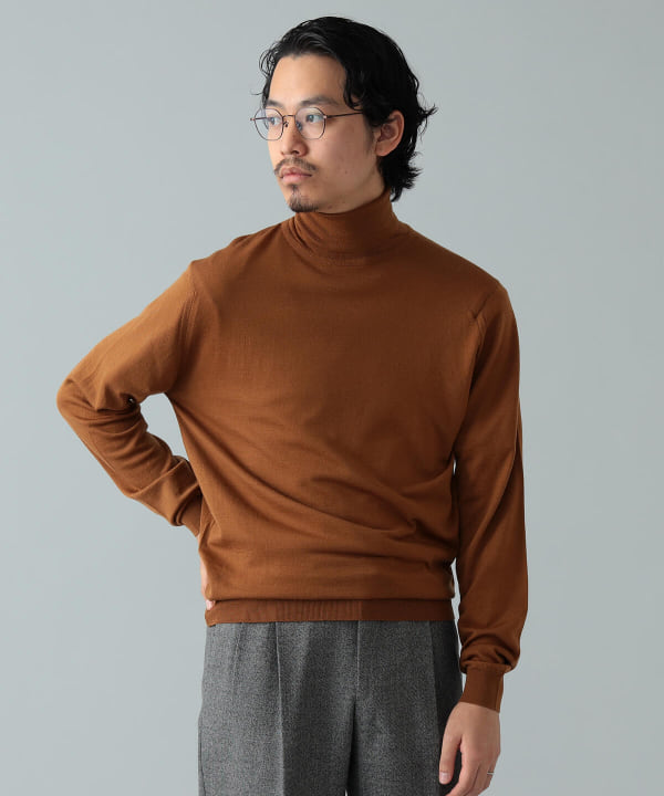 ☆良品 ジョンスメドレー ビームスF別注 タートルネック イングランド 