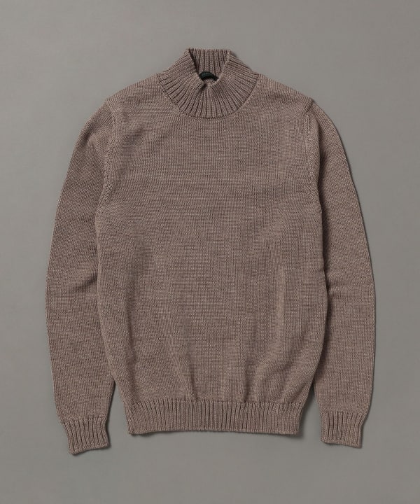 BEAMS F ZANONE / 5 gauge mock neck knit (tops knit BEAMS sweater