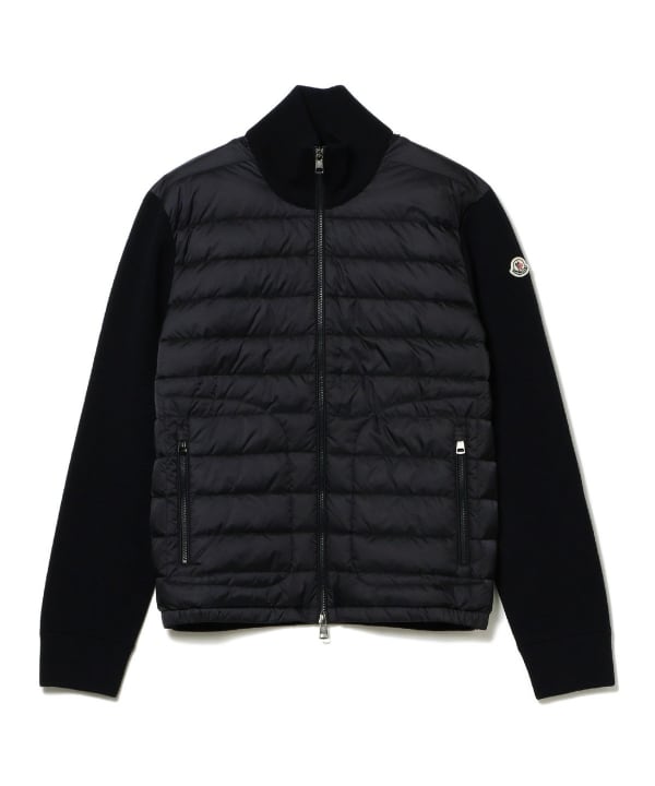 BEAMS F（ビームスF）MONCLER / ニット×ナイロン ダウン