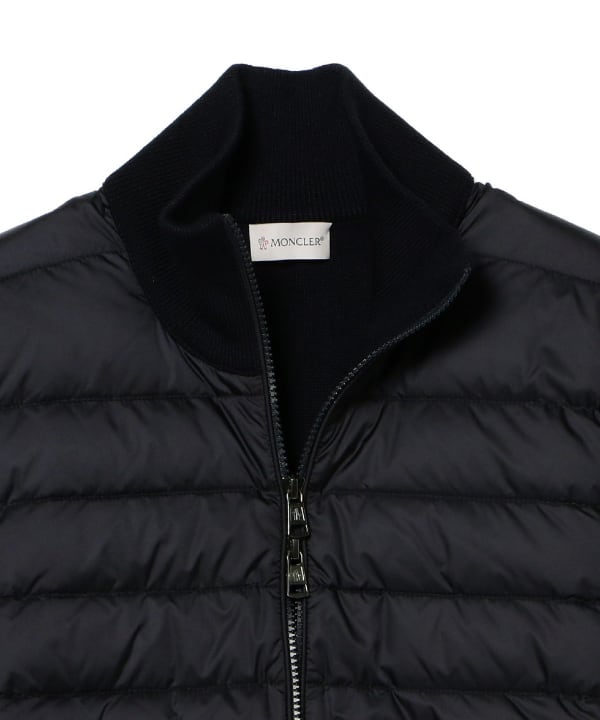 BEAMS F（ビームスF）MONCLER / ニット×ナイロン ダウン