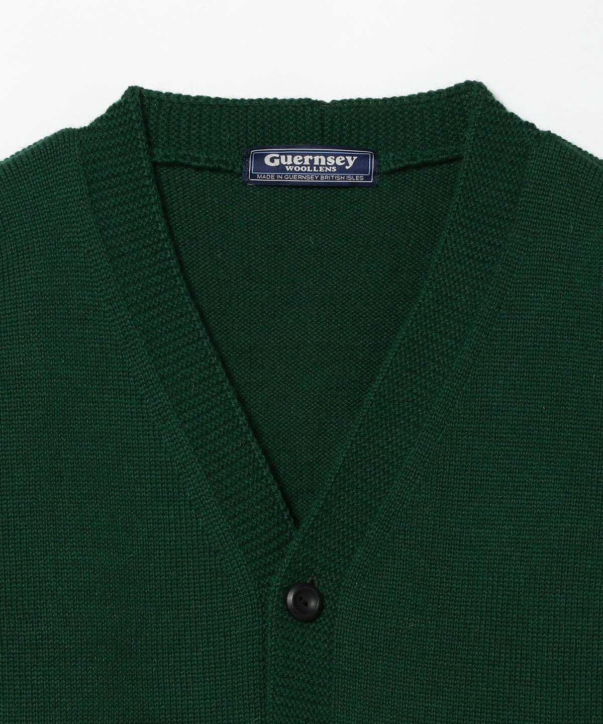 Guernsey WOOLLENS    別注カーディガン