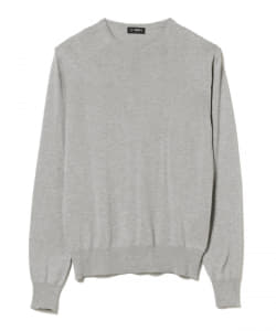 BEAMS F / コットン ハイゲージ クルーネック ニット