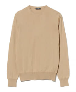 BEAMS F / コットン ハイゲージ クルーネック ニット
