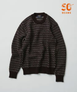 【別注】Drake’s × BEAMS F / ウール バーズアイ ノルディック ニット