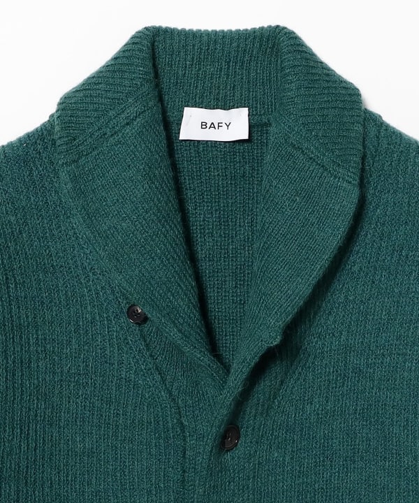 【別注】BAFY /  ミックスヤーン ショールカラー カーディガン