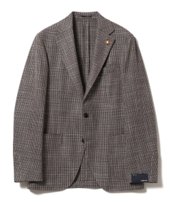 ▲LARDINI / ガンクラブチェック 3ボタンジャケット