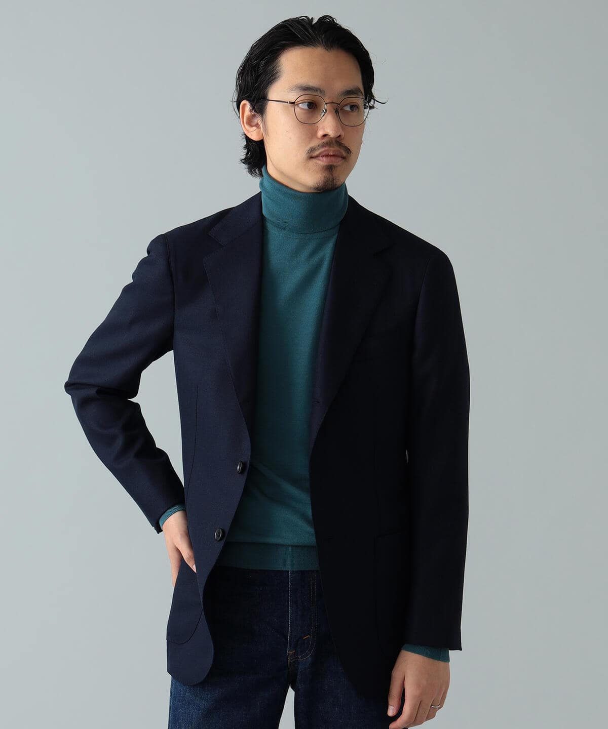 美品 Belvest × BEAMS F シングル 2B テーラードジャケット