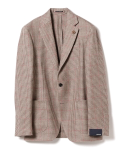 ▲LARDINI / ハウンドトゥース イージージャケット