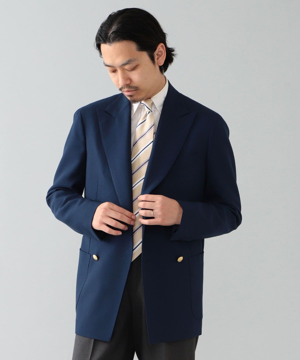 BEAMS F [Outlet] De Petrillo / SOMMA double-breasted blazer BEAMS ...