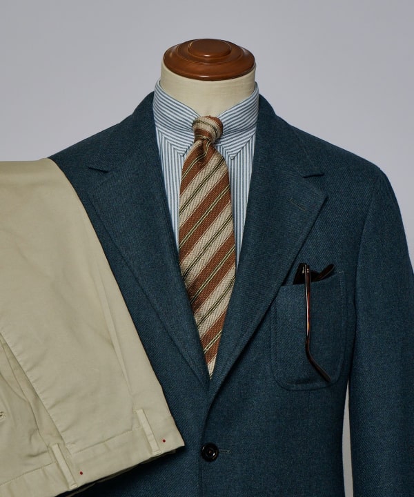 BEAMS F（ビームスF）【別注】BOGLIOLI / WINDSOR メランジ