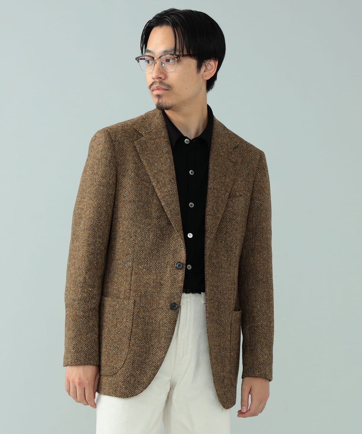 【アウトレット】BEAMS F / CAMPORE ヘリンボーン ジャケット