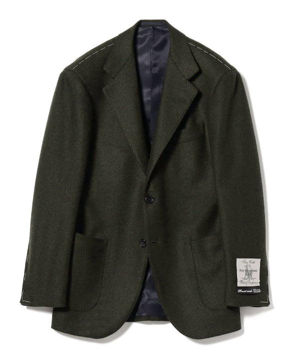 BEAMS F (BEAMS F)FOX BROTHERS Dark Green Jacket (Jacket Tailored Jacket) |  BEAMS