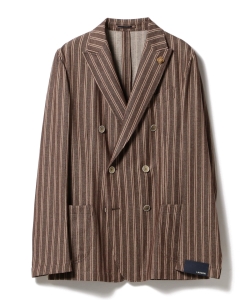 ▲LARDINI / サンドストライプ ダブルジャケット