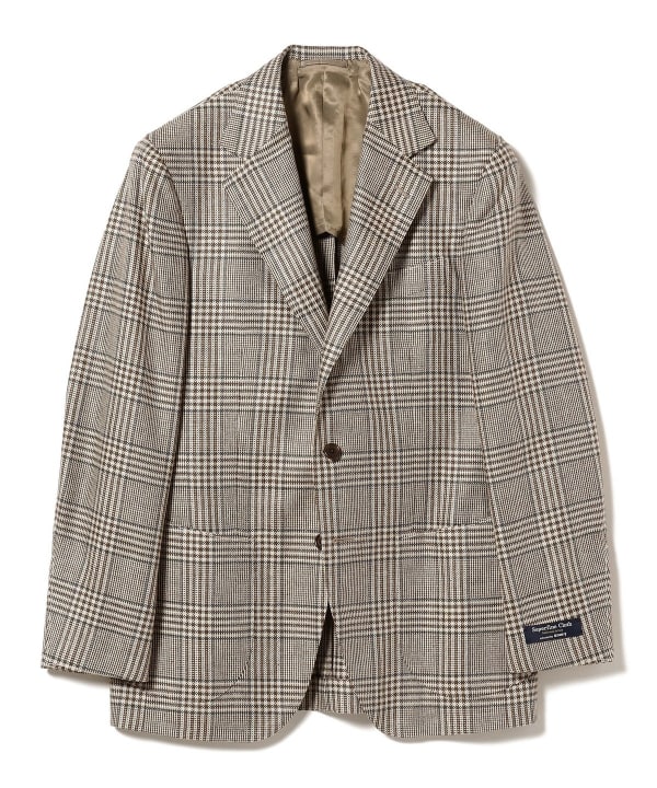 BEAMS F BEAMS BEAMS F / DI PRAY mixed fabric check jacket