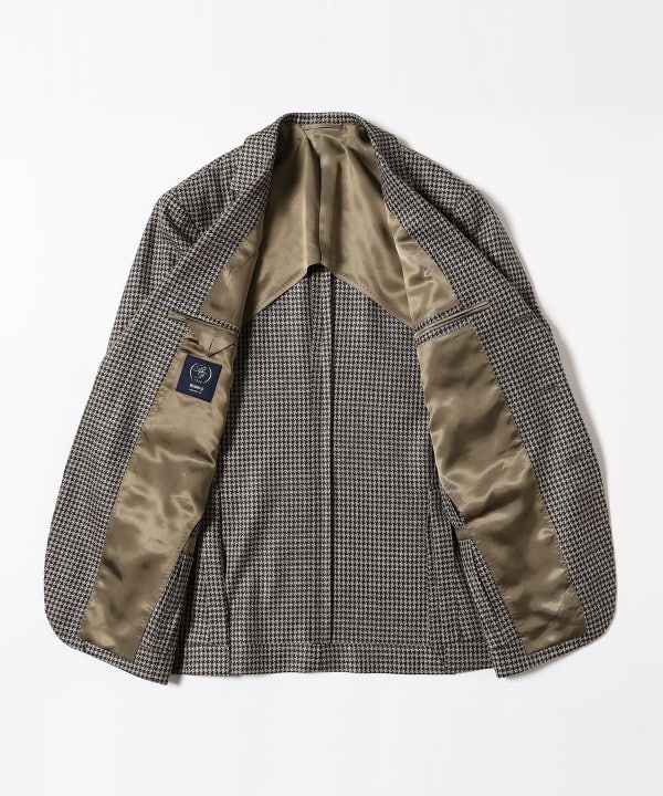 BEAMS F BEAMS BEAMS F /LORO PIANA FABRIC 羊毛丝麻千鸟格夹克（定制 