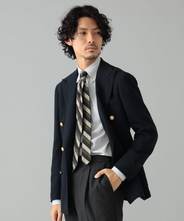 BEAMS F BEAMS BEAMS F / FOX BROTHERS double-breasted blazer 