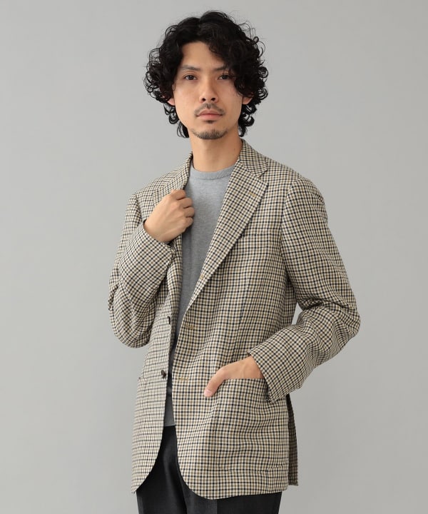 BEAMS F (BEAMS F) BEAMS F / EASY B OTTO LI Linen Wool Gun Club 