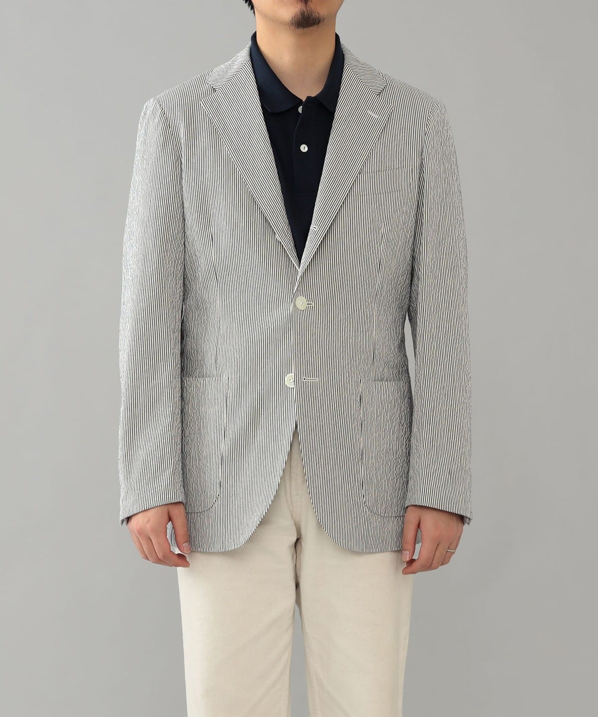 BEAMS F(ビームスF)NEW EASY SUBALPINO シアサッカー BEAMS F(ビームスF)NEW EASY SUBALPINO シアサッカー