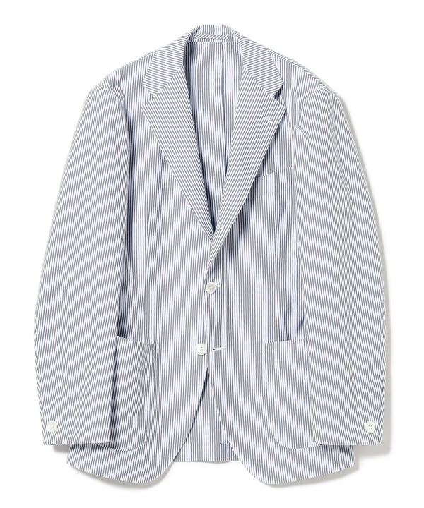 21ss CARUSO BEAMS F 購入 シアサッカー ジャケット 46の通販 by