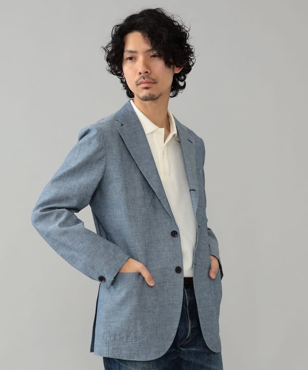 BEAMS F（ビームスF）NEW EASY シャンブレー ジャケット