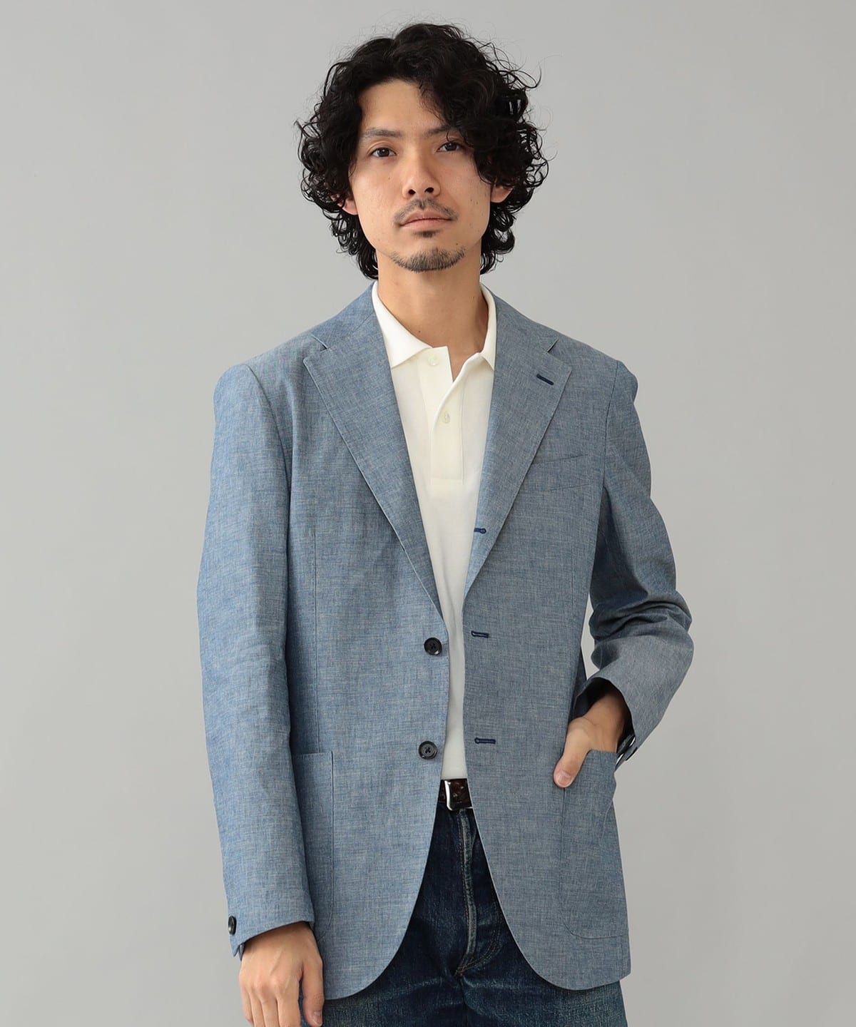 ネット直売 Made in Japan☆ビームスF/BEAMS F☆ストライプ柄/スーツ