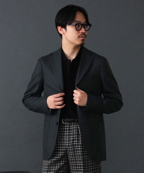 BEAMS F（ビームスF）BOGLIOLI / DOVER ホップサック ジャケット