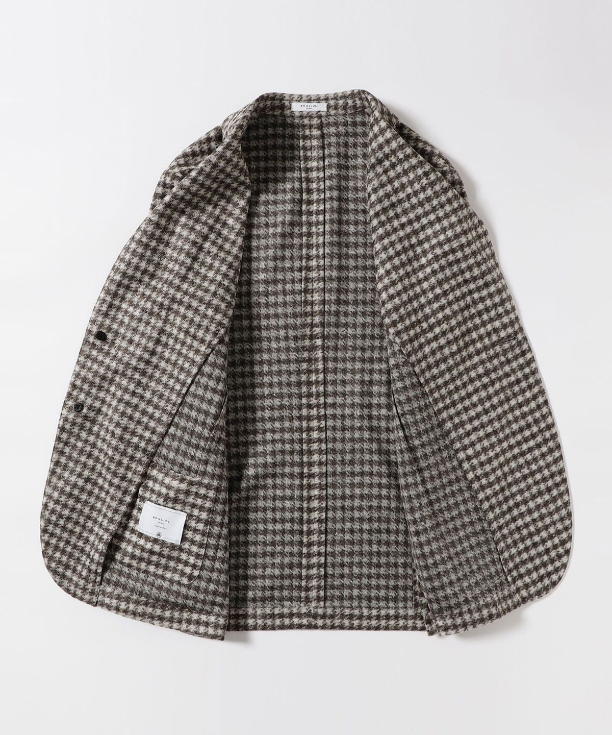 BEAMS F（ビームスF）BOGLIOLI / EMPTY ハウンドトゥース ジャージ 