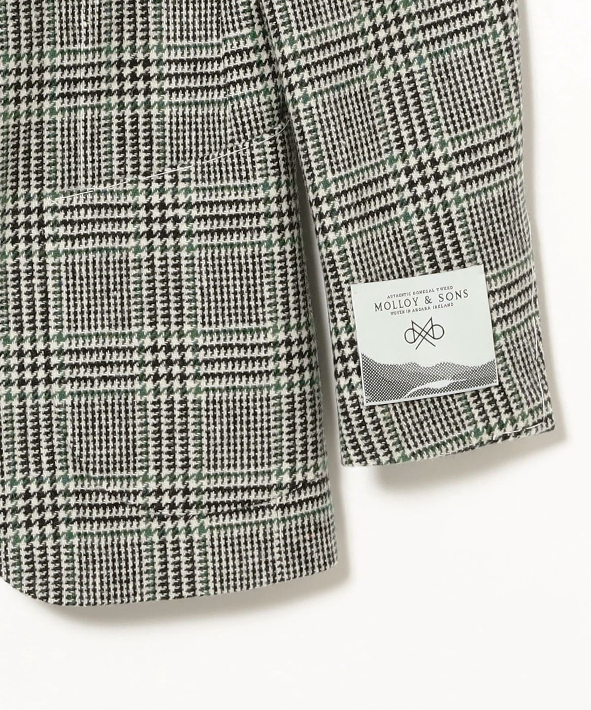 BEAMS F（ビームスF）MOLLOY＆SONS ウールツイード グレン