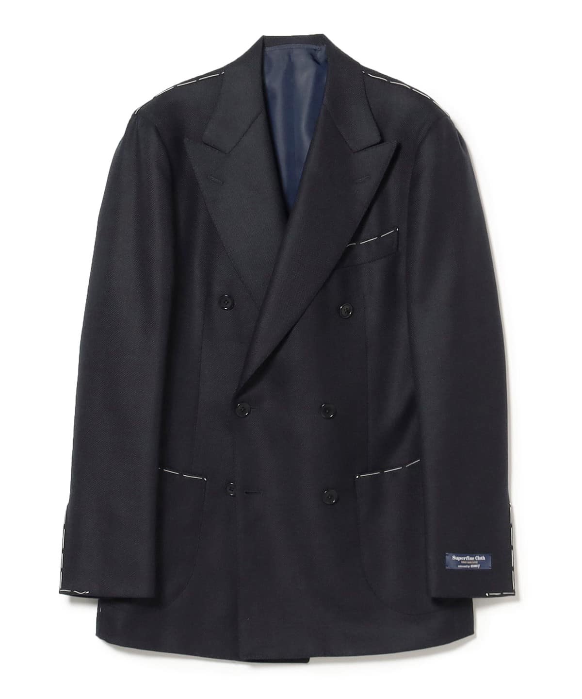 BEAMS F（ビームスF）MARZOTTO ウール ホップサック ダブルブレスト