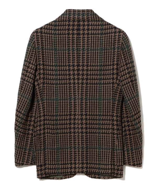 Stile Latino / FAUSTO ミックスファブリック ワイドグレンプレイド ジャケット