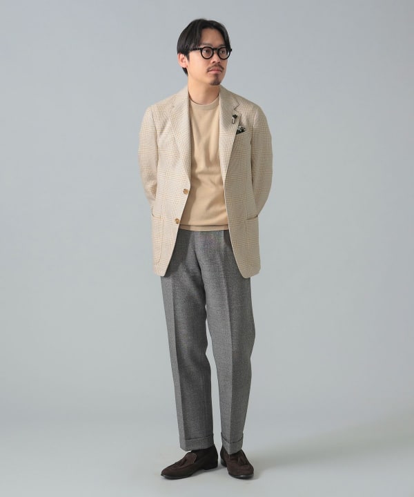 BEAMS F（ビームスF）LARDINI / ROMA コットンリネン グレン