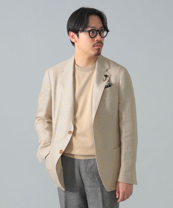 BEAMS F（ビームスF）LARDINI / ROMA コットンリネン グレン
