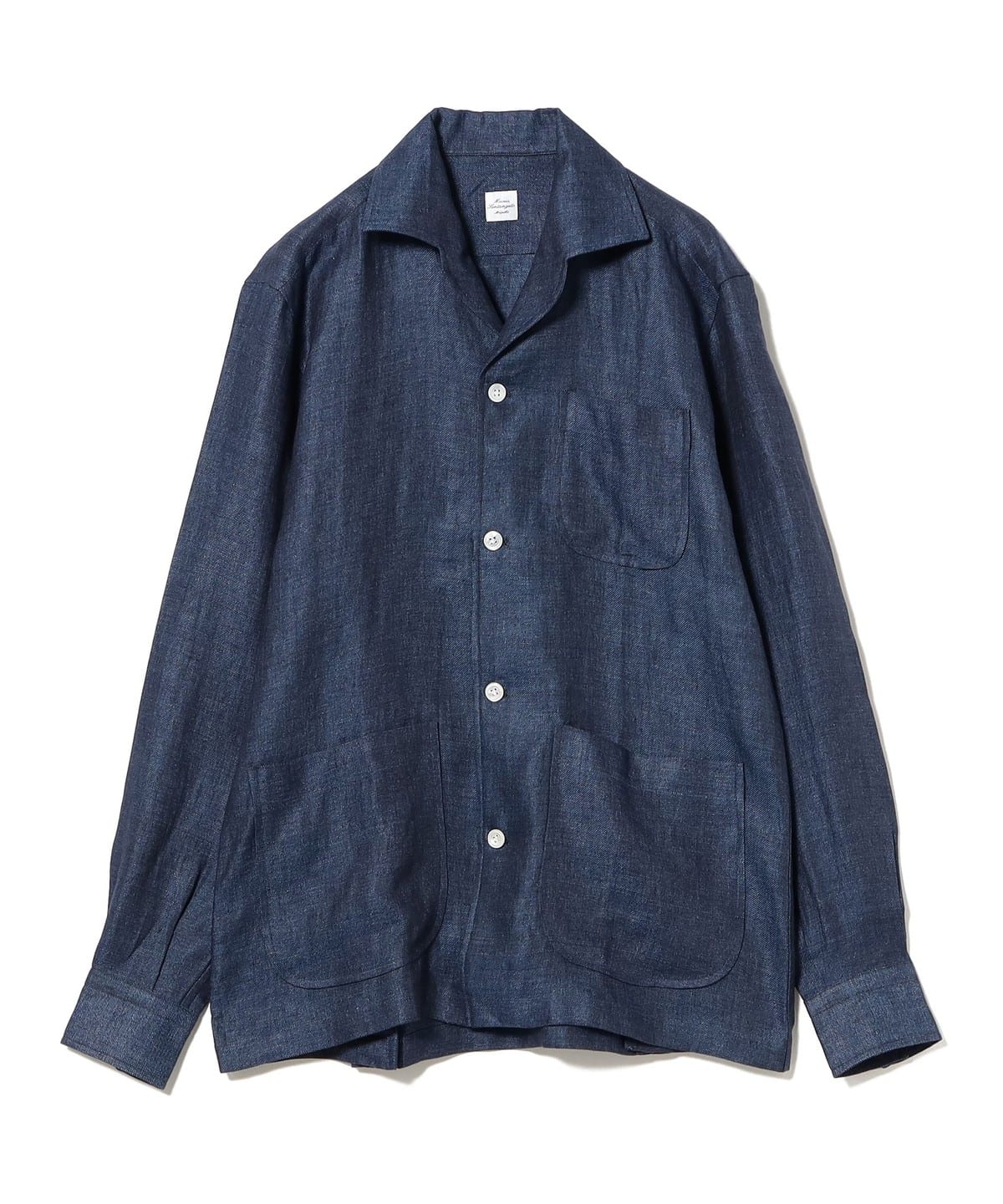 【別注】Maria Santangelo マリアサンタンジェロ / MARCELLO リネン シャツ ジャケット ジャケット MEN NAVY/09 L 【別注】Maria Santangelo マリアサンタンジェロ / MARCELLO リネン シャツ ジャケット ジャケット MEN NAVY/09 L