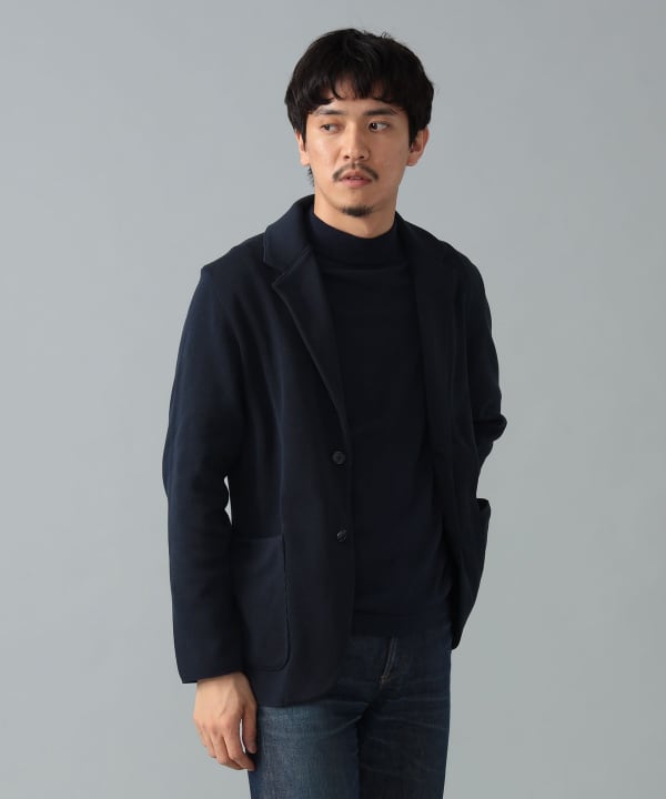 BEAMS F（ビームスF）Finjack / コットン ニット ジャケット
