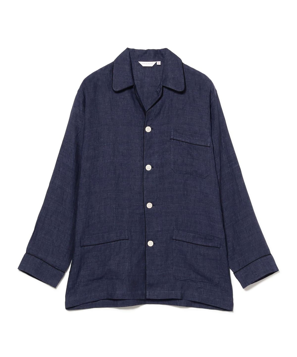 【別注】DEREK ROSE デレク ローズ / リネン スリーピング シャツ シャツ・ブラウス MEN NAVY/1 36 【別注】DEREK ROSE デレク ローズ / リネン スリーピング シャツ シャツ・ブラウス MEN NAVY/1 36