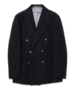 【EXCLUSIVE】Stile Latino × VITALE BARBERIS CANONICO / ウールリネン ダブルブレスト ブレザー