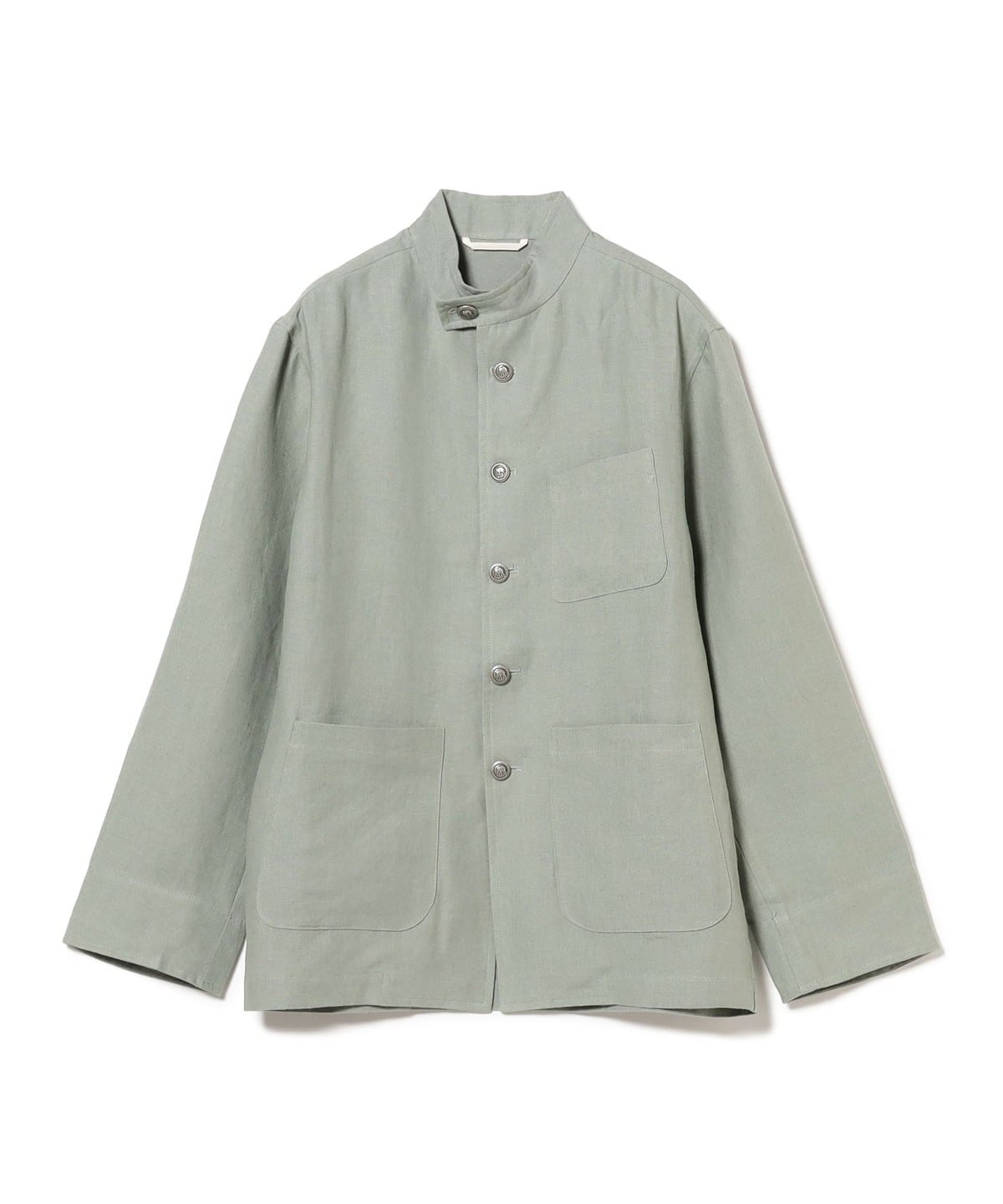Chato Lufsen / EASY BORESTIER リネン スタンドカラー ジャケット ジャケット MEN SAGE 46 Chato Lufsen / EASY BORESTIER リネン スタンドカラー ジャケット ジャケット MEN SAGE 46